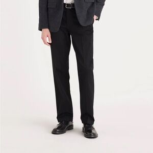 Dockers NWT Mens Signature Iron Free Khaki Classic Fit Black Pants 36x30